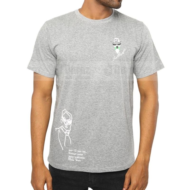 Picture of Half sleeve gray tshirt for men new collection 2024 stylist | Soft cotton tshirt for men export quality | Gray tshirt for men full sleeve