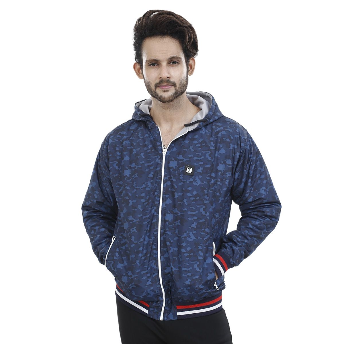 Picture of Printed blue jacket for men 2025 new collection | Export quality jacket for men winter china high quality | Winter collection for men jacket high quality