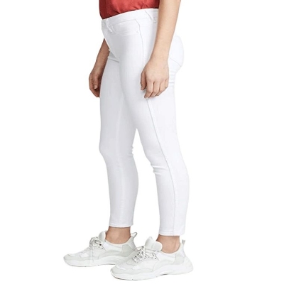 Picture of Export quality white pant for women stylish jins stretch and soft | White denim jeans pant for women | Pant for women at low price