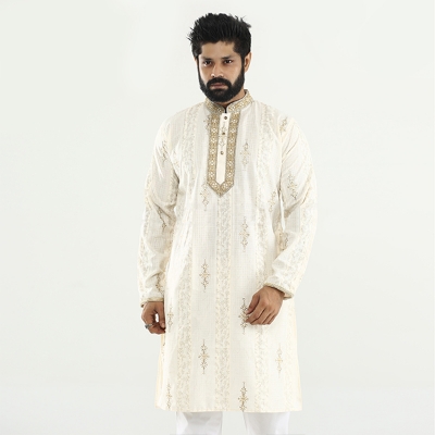 Picture of Premium quality wedding panjabi for men | Indian panjabi for men new collection 2024