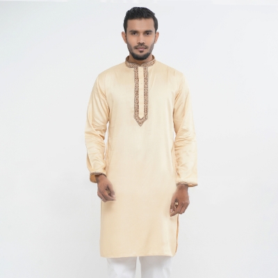 Picture of Navy blue embroidered panjabi for men low price | Premium panjabi collection 2024 | Panjabi for men new collection 2024 stylist black and blue