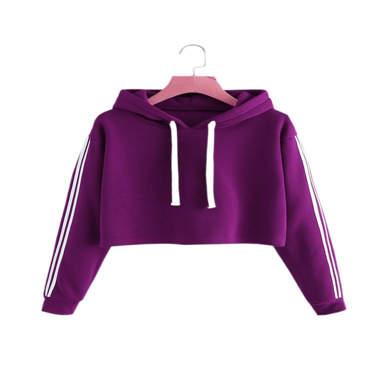 Picture of Purple hoodie for women low price | Women hoodie dress collection | Winter hoodie collection for women