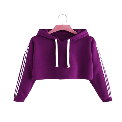 Picture of Purple hoodie for women low price | Women hoodie dress collection | Winter hoodie collection for women