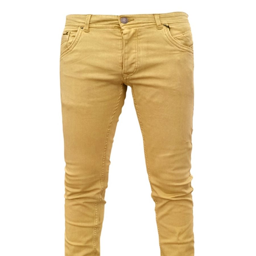 Picture of Export quality pant for men stylish brand denim | Denim pant for men high quality | Light yellow pant for men | Pant for men new collection 2024