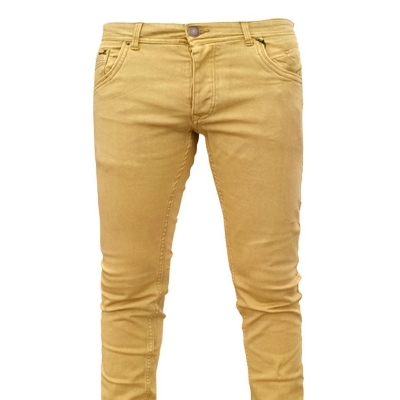 Picture of Export quality pant for men stylish brand denim | Denim pant for men high quality | Light yellow pant for men | Pant for men new collection 2024
