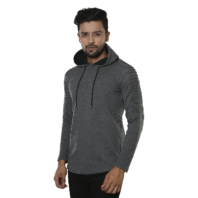 Picture of Premium quality winter hoodie for men | Hoodie for men grey | Winter hoodie for men grey color