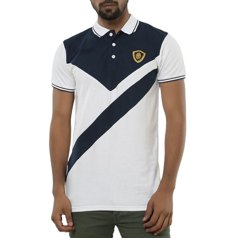 Picture of White polo tshirt for men new 2024 brand | Export quality polo tshirt for men with collar | Mens polo t shirt export quality