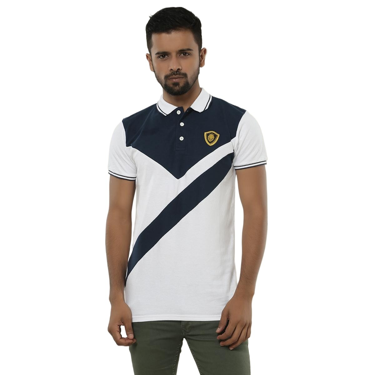 Picture of White polo tshirt for men new 2024 brand | Export quality polo tshirt for men with collar | Mens polo t shirt export quality