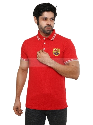 Picture of Red polo tshirt for men new 2025 brand | Export quality polo tshirt for men with collar | Mens polo t shirt export quality