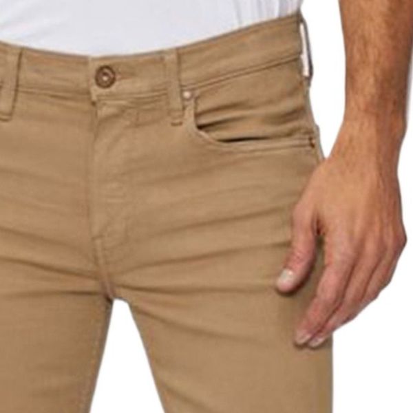 Picture of Khaki color pant for men stylish | Stretch denim pant for men stylish brand | High quality Jeans pant collection for men 2025