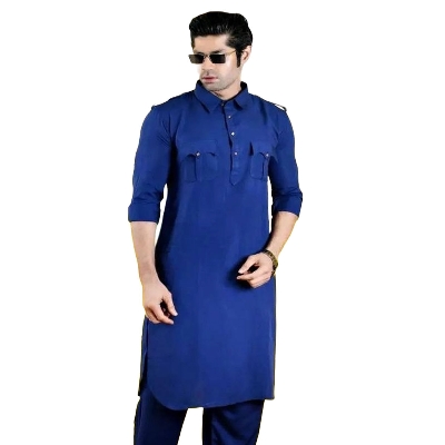 Picture of White kabli panjabi men brand | Kabli Panjabi for men white and black | High quality panjabi for men new collection 2024 stylist |