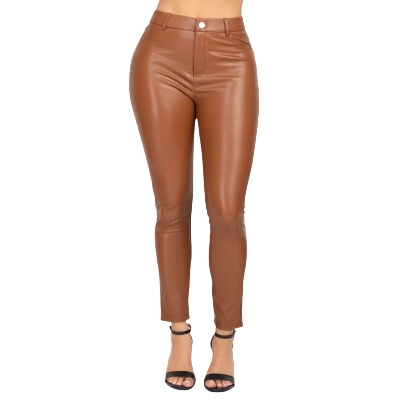 Picture of Leather pant for women high quality | Stylish ladies pant collection 2024 | high quality leather pants for women stylish at low price