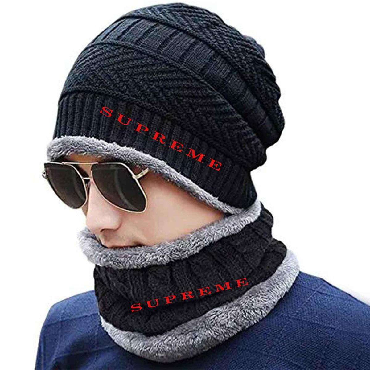 Picture of Winter cap for men new collection 2023 | Winter cap for men style | Winter cap for men 2 in 1 | Winter cap for men wool | Winter cap for men black | winter cap for men navy blue | Winter cap for women black