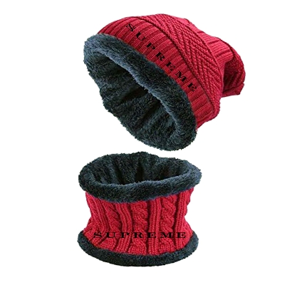 Picture of Winter cap for men new collection 2024 | winter cap for men style | Winter cap for men 2 in 1 | winter cap for men wool | winter cap for men red | winter cap for men red | winter cap for women red