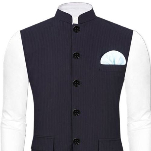 Picture of Black Koti for men print brand | Nehru jacket for men | Waist coat and vest for men black