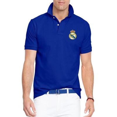 Picture of Trendsetter -Royal blue colour polo t shirt for men | Premium polo t shirt for men new 2024 brand | Real madrid polo tshirt- Inventive Choice