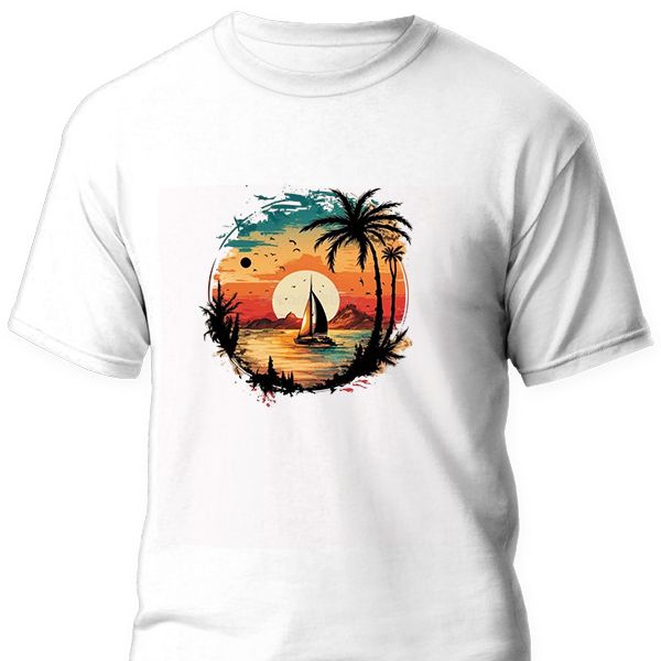 Picture of Export quality half sleeve t shirt for men white | half sleeve t shirt for men cotton | summer t shirt for men half sleeve white | t shirt for men white