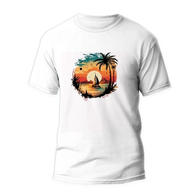 Picture of Export quality half sleeve t shirt for men white | half sleeve t shirt for men cotton | summer t shirt for men half sleeve white | t shirt for men white