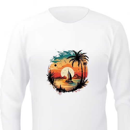 Picture of Full sleeve white tshirt for men new collection 2024 stylist | Soft cotton tshirt for men export quality | tshirt for men full sleeve