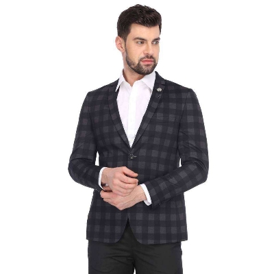 Picture of Winter collection for men suits and blazer | Check black suits blazer for men | Suits jacket for men black check