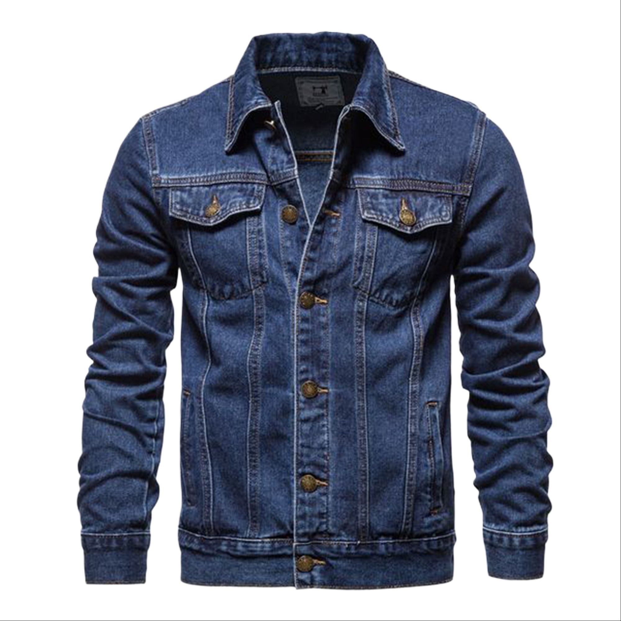 Picture of Denim blue jacket for men | Denim jacket blue | Blue Denim jacket for men stylish | Export Denim jacket for men stylish 2023 - winter collection for men denim jaket