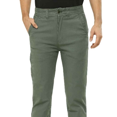 Picture of Olive pant for men jeans styles | pant for men olive colour jence | High quality cargo pant for men olive - olive Stretch cargo pant with wash
