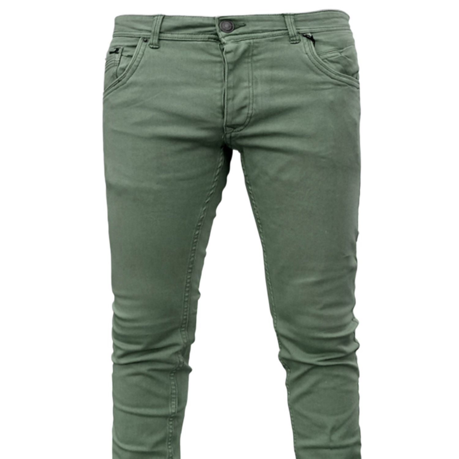 Picture of Olive pant for men jeans styles | pant for men olive colour jence | High quality denim pant for men olive - Olive Stretch Denim pant with wash