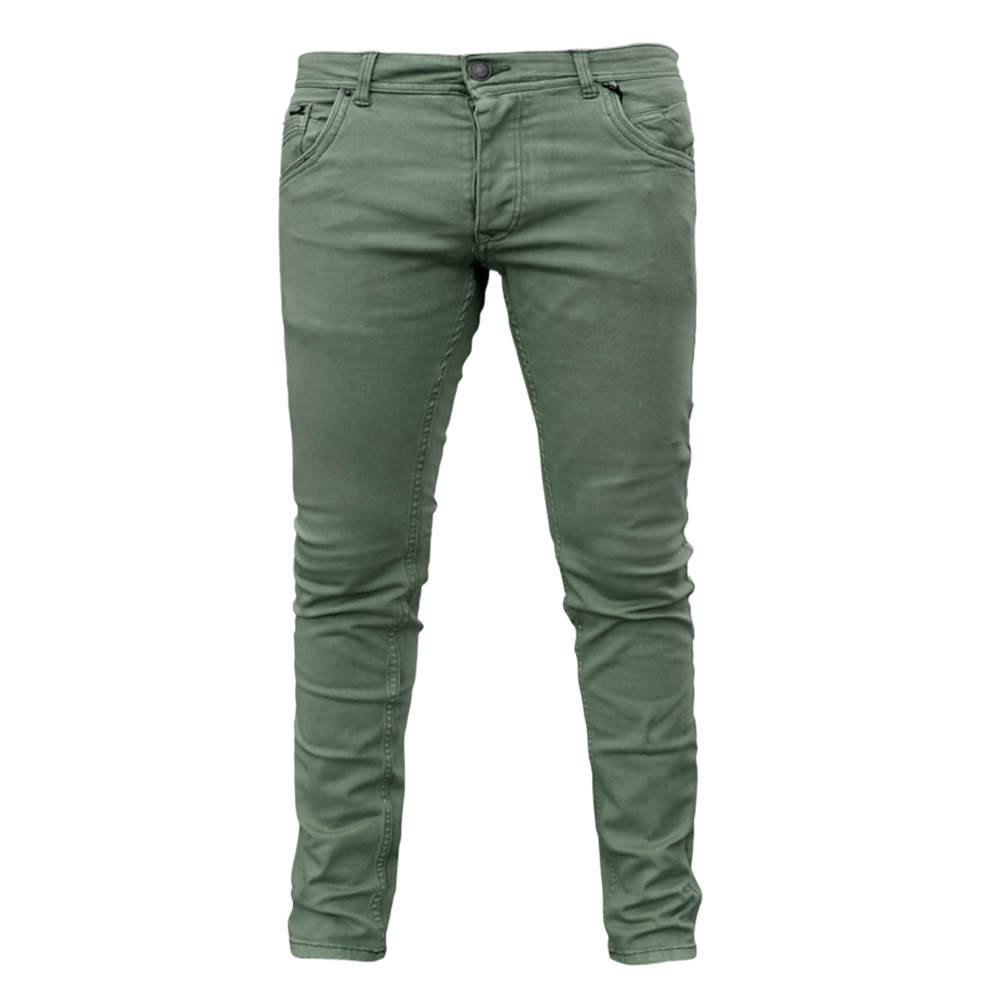 Picture of Olive pant for men jeans styles | pant for men olive colour jence | High quality denim pant for men olive - Olive Stretch Denim pant with wash