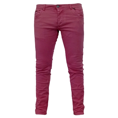 Picture of Maroon pant for men jeans styles | Pant for men maroon colour jence | High quality denim pant for men maroon black - Maroon Black Stretch Denim pant with soft wash