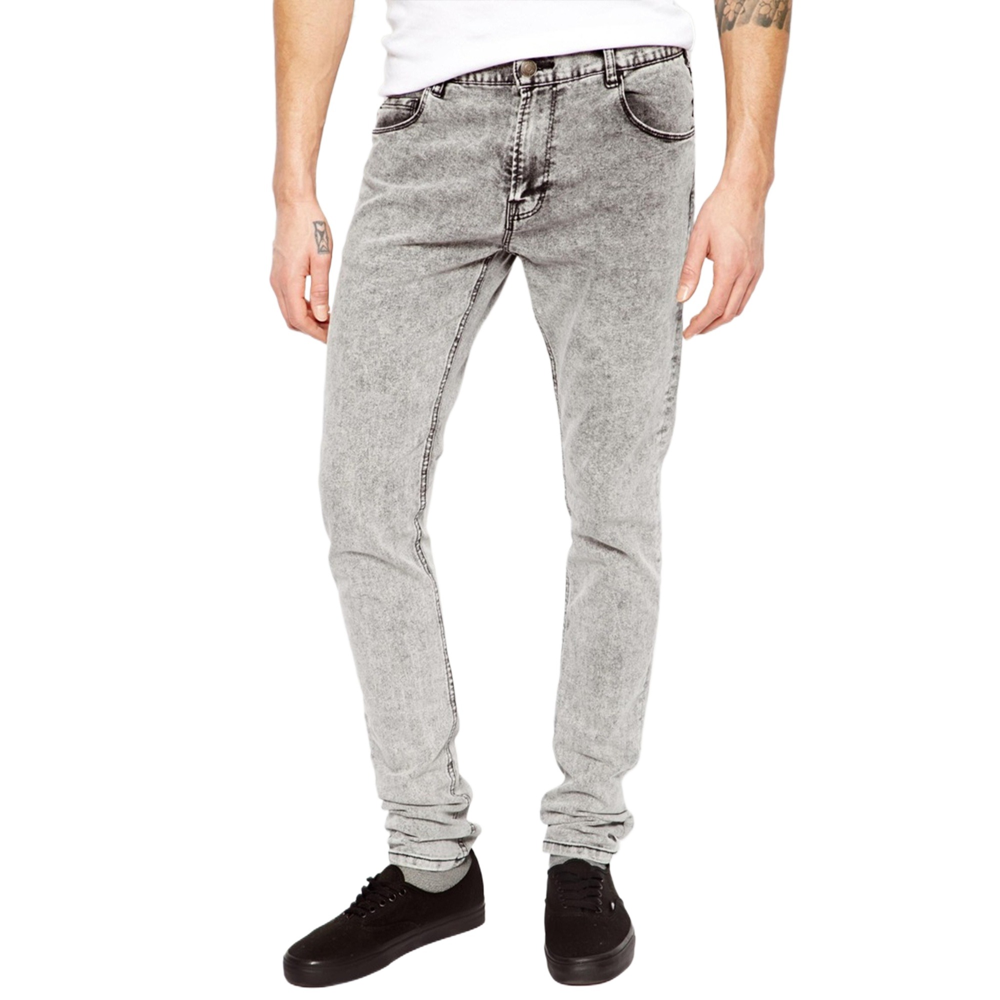 Picture of Light ash pant for men jeans styles | Pant for men Light ash colour jence | High quality denim pant for men light ash  - Light ash Stretch Denim pant with Acid wash