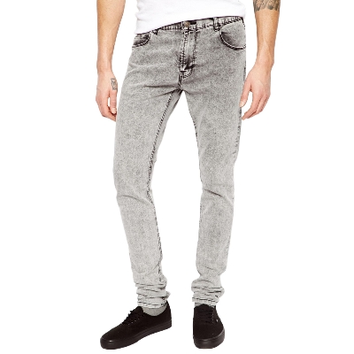 Picture of Light ash pant for men jeans styles | Pant for men Light ash colour jence | High quality denim pant for men light ash  - Light ash Stretch Denim pant with Acid wash