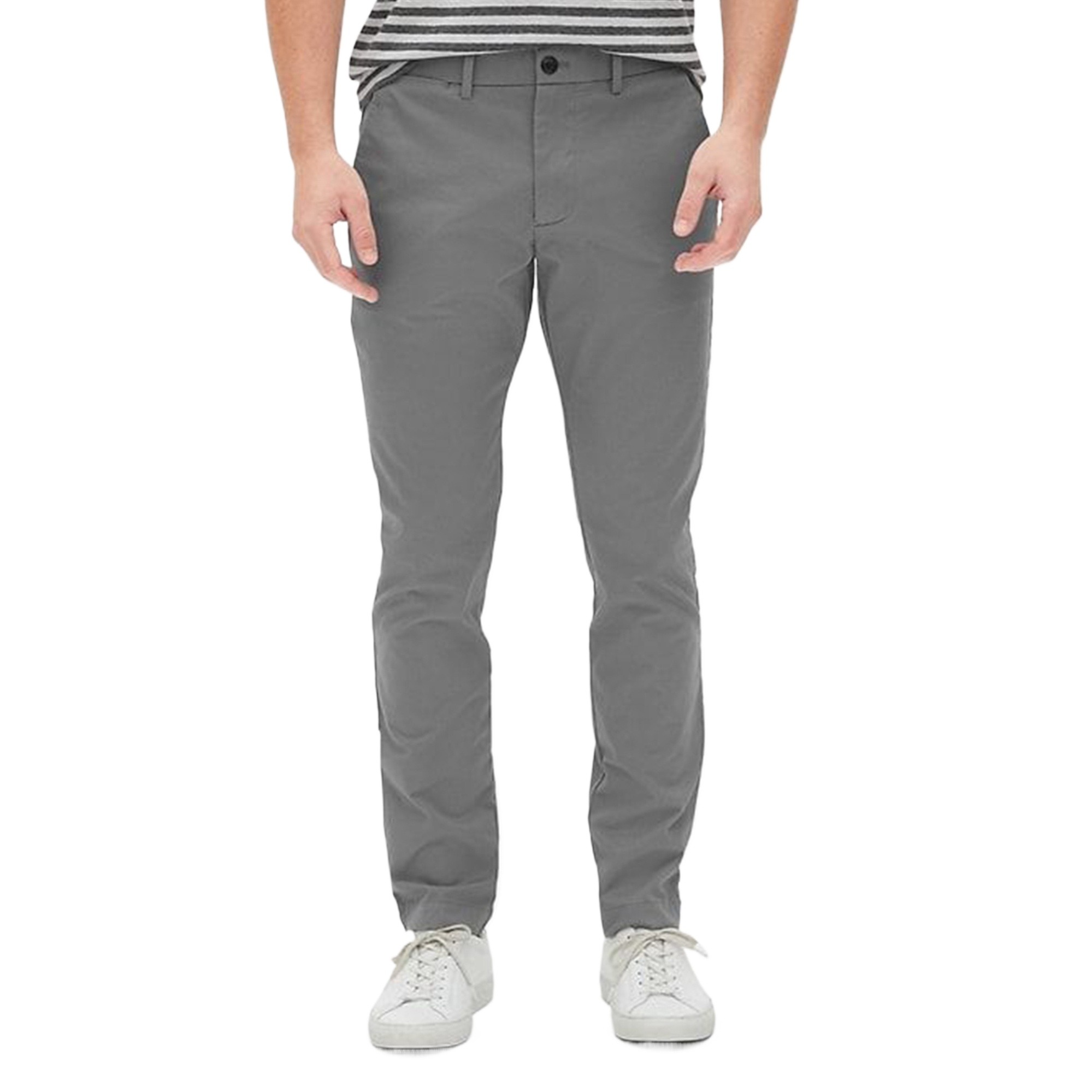 Picture of High quality chinos pant for men grey | Deep ash or grey chinos pant for men export | Twill Gabardine Pant for Men