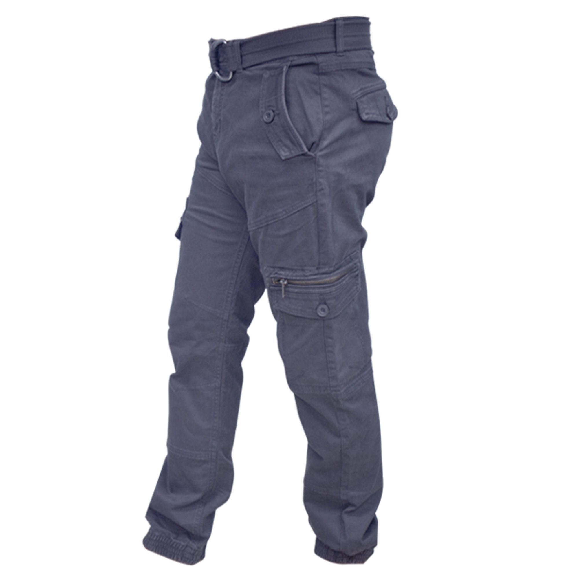 Picture of Cargo pant for men stylish olive black 2024 |  Ash black pant for men cargo | Big size pant for men - cargo pant with joggers style