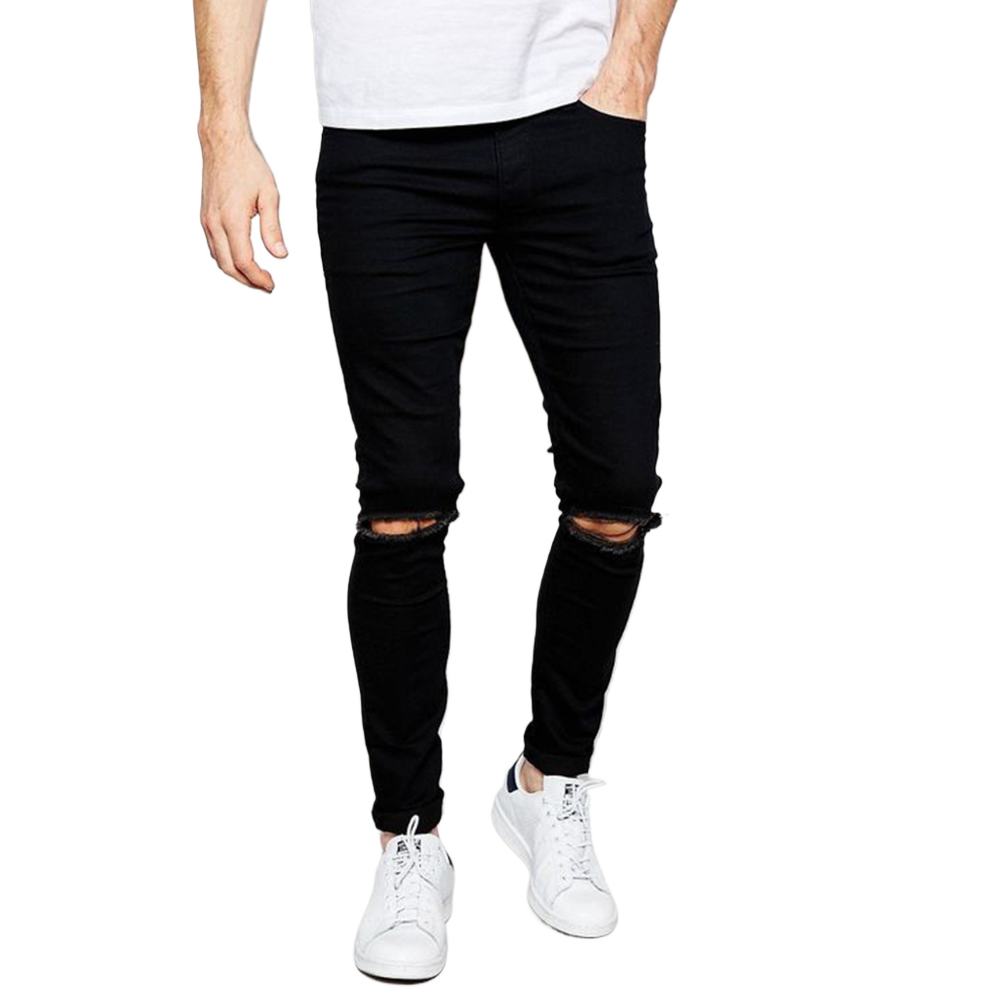 Picture of Black pant for men stylish brand | High quality pant for men stylish black jeans 2024 | Premium quality denim pant for men black