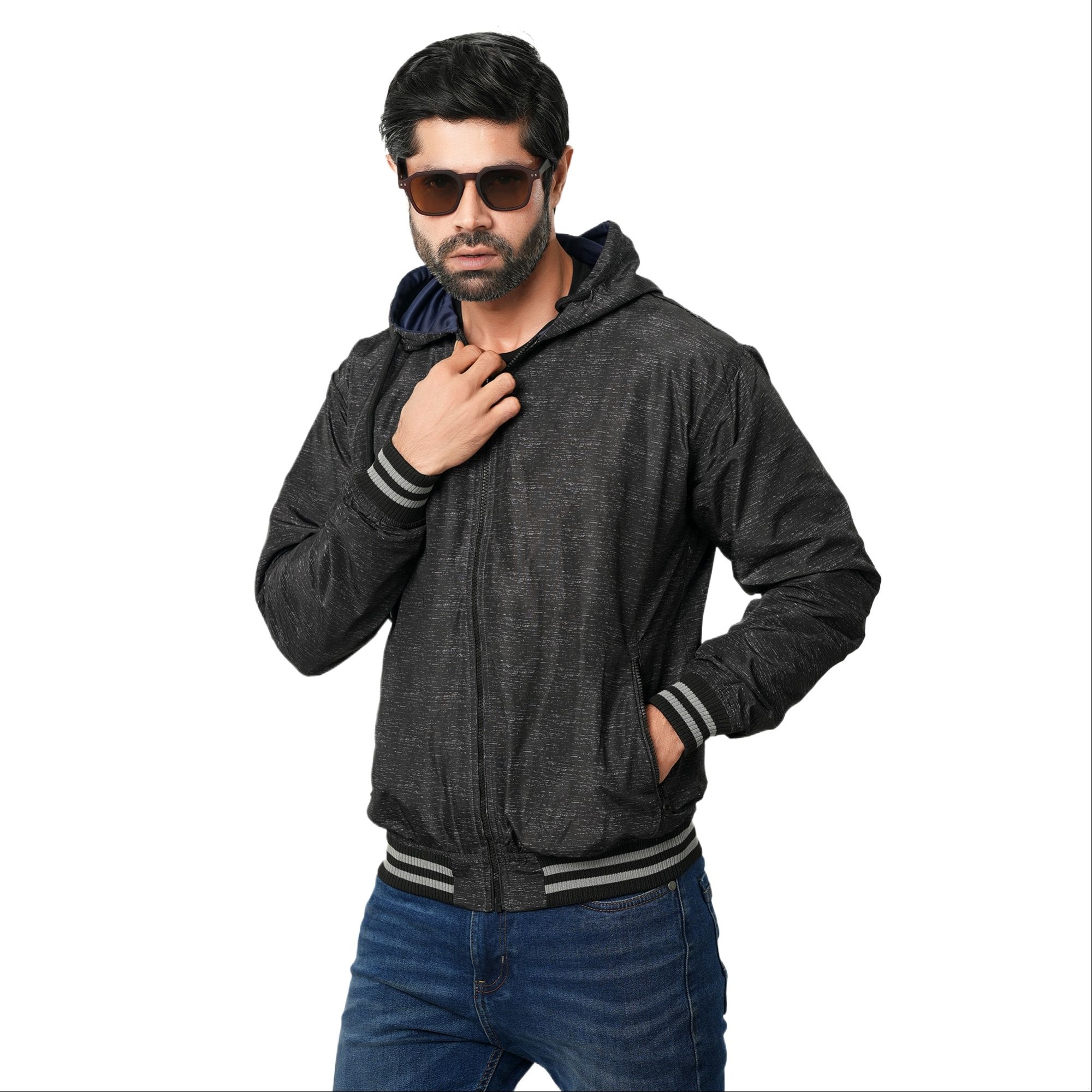 Picture of Hoodie jacket for men winter china high quality | Winter collection for men jaket high quality - Double part hoodie jacket
