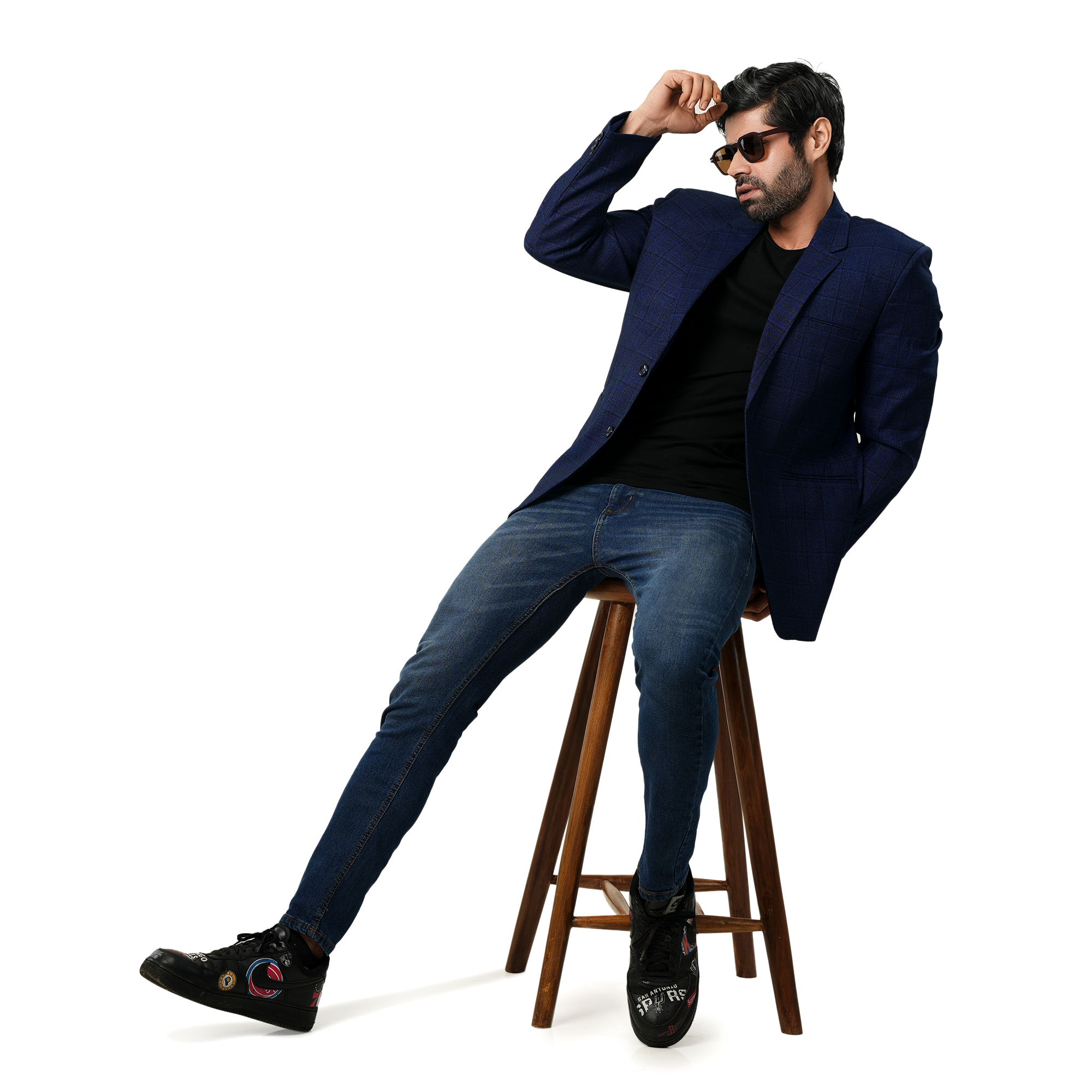 Picture of Blue suits for men high quality | Blue mens suits collection for winter 2024 | Stylish suits for men brand