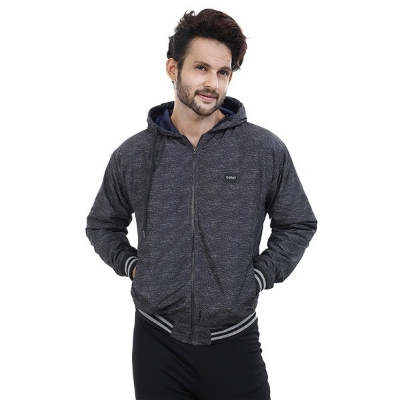 Picture of Black Jacket for men 2024 new collection | Printed jacket for men winter china high quality | Black jacket for men winter 2024 double part - Hoodie jacket for biker