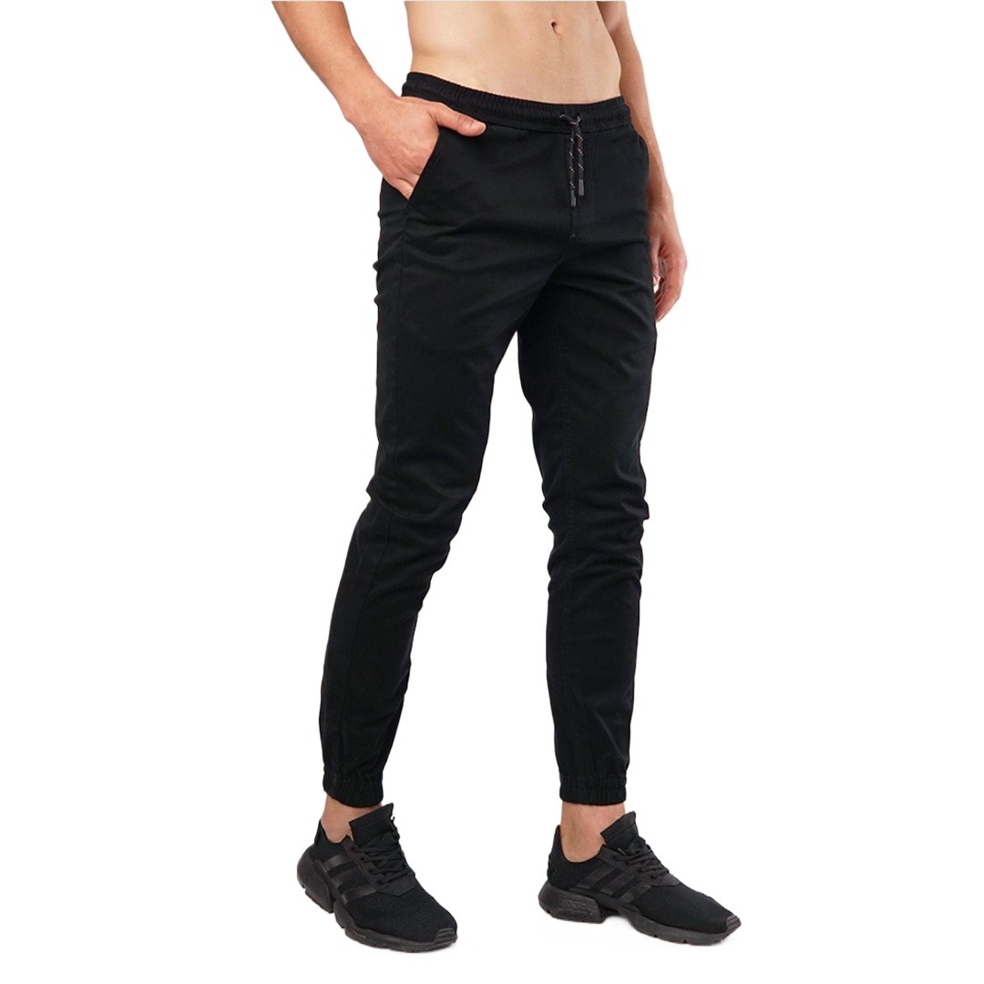 Picture of Joggers pant for men stylish pant | High quality black joggers for men | Trouser pant for men cotton | Black color joggers for men new collection 2024