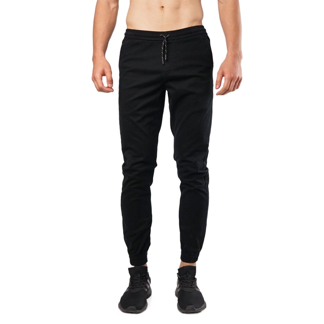 Picture of Joggers pant for men stylish pant | High quality black joggers for men | Trouser pant for men cotton | Black color joggers for men new collection 2024