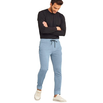 Picture of Joggers pant for men stylish pant | High quality sky blue joggers for men | Trouser for men cotton | Sky blue color joggers for men winter collection