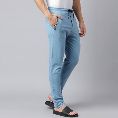 Picture of Joggers pant for men stylish pant | High quality sky blue joggers for men | Trouser for men cotton | Sky blue color joggers for men winter collection
