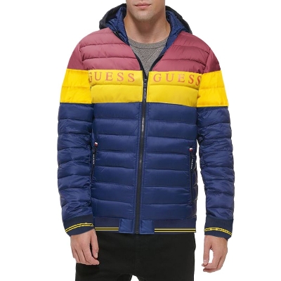 Picture of Blue and maroon winter collection for men jaket high quality | Export quality bomber jacket for men winter 2023 | Blue jacket for men