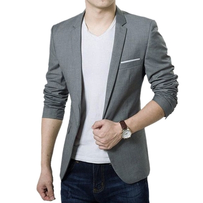 Picture of Suits blazer for men grey ash color | Solid suits blazer for men brand | Grey blazer coat for men stylish - Mens suits jacket and blazer