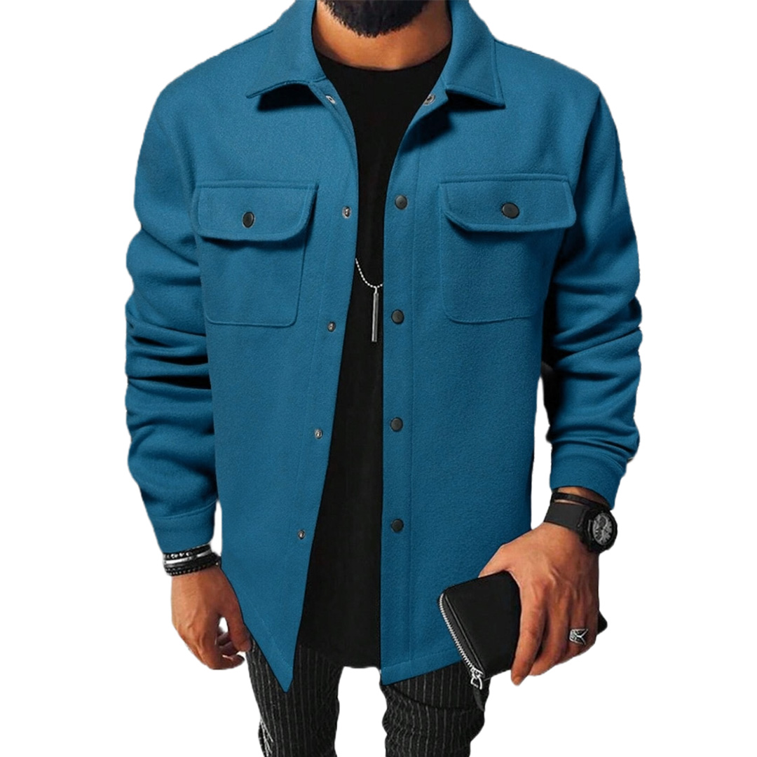 Picture of Petrol blue Jacket for men 2024 new collection | Jacket for men winter china high quality | Jacket for men winter 2024 double part