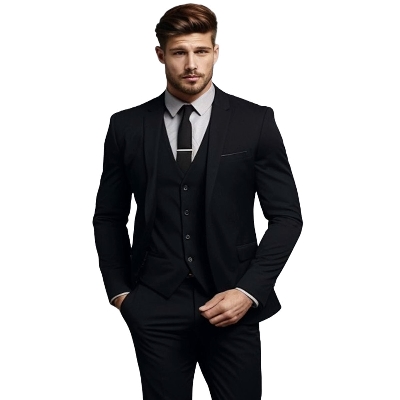 Picture of Suits blazer for men black color | Solid suits blazer for men brand 2024 | Full black  blazer coat for men stylish - Mens suits jacket and blazer collection