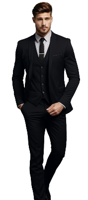 Picture of Suits blazer for men black color | Solid suits blazer for men brand 2024 | Full black  blazer coat for men stylish - Mens suits jacket and blazer collection