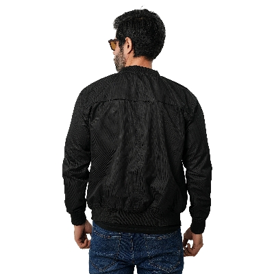 Picture of Black jacket for men stylish 2024 | Biker jacket for men new winter collection | Low price export quality jacket for men