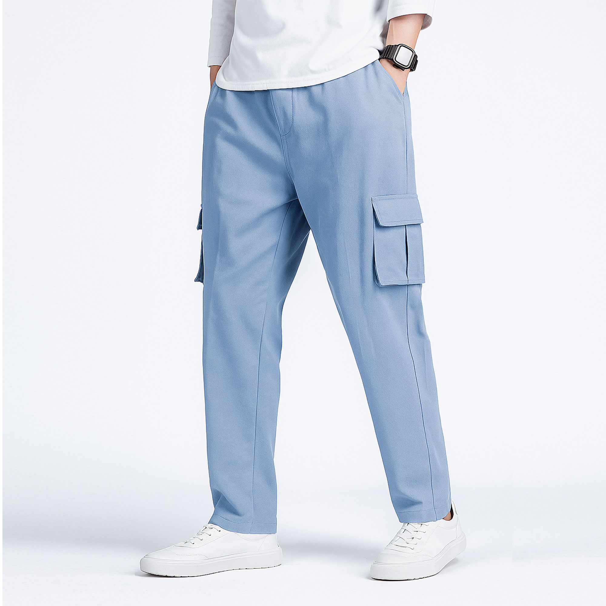 Picture of Export quality cargo pant for men stylish black olive 2025 | High quality mobile pant for men stylish 2025 new | Six pocket cargo pant for men - Mens cargo pants