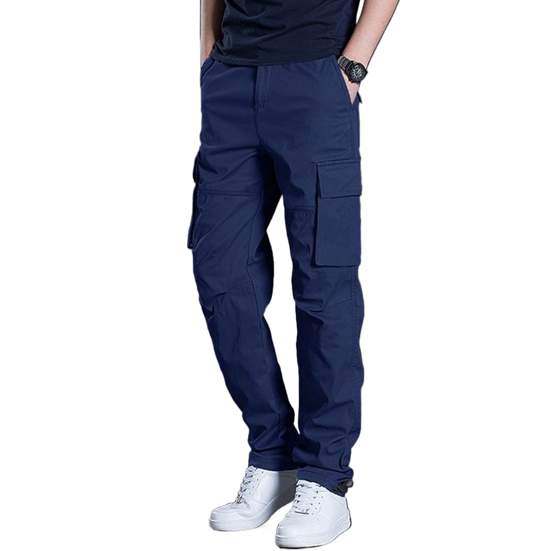 Picture of Export quality cargo pant for men stylish blue 2024 | High quality mobile pant for men stylish 2024 new | Six pocket cargo pant for men - Mens cargo pants