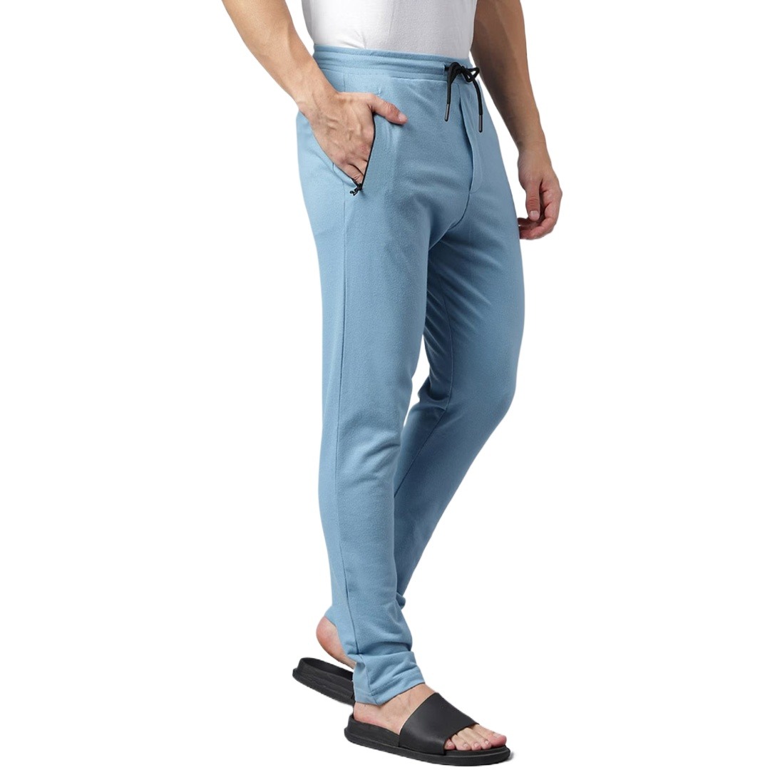 Picture of Joggers pant for men stylish pant | High quality sky blue joggers for men | Trouser for men cotton | Sky blue color joggers for men winter collection